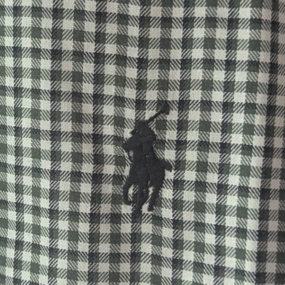 Polo Ralph Lauren Button Down Dark Green Gingham Blake Shirt Mens Sz M Preppy